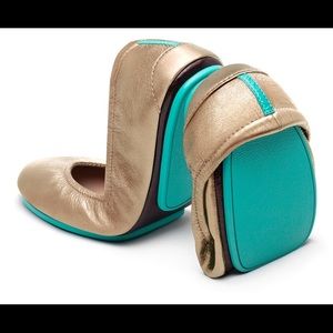 Champagne Tieks * excellent condition